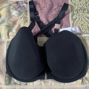 Cacique, 34H, Black, front clasp bra. No Tags Like New worn 2x